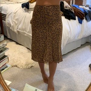 Reformation Mia High Waist Midi Skirt in Kitten